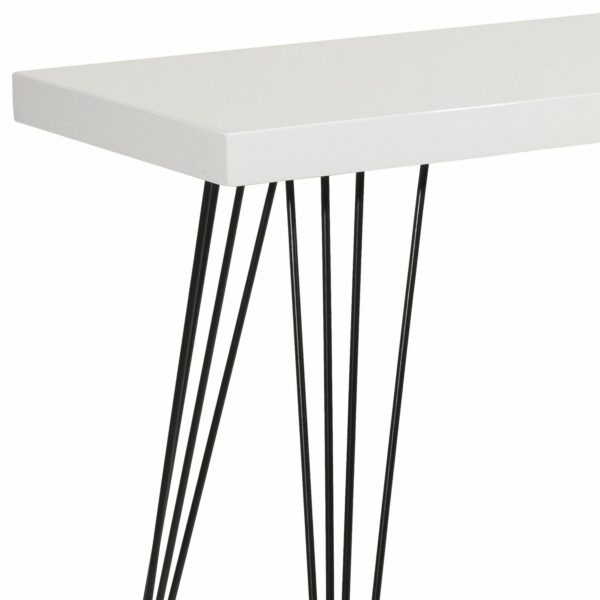 leland console table gloss white top - Stillorgan Decor