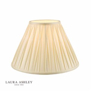 laura ashley fenn silk empire drum shade ivory 25cm/10 inch - Stillorgan Decor