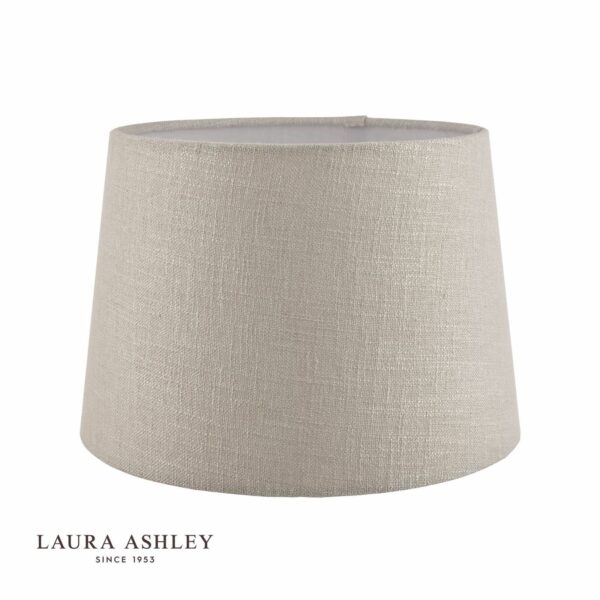 laura ashley bacall linen empire drum shade silver 20cm/8 inch - Stillorgan Decor