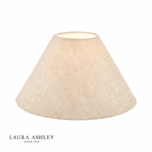 laura ashley bray shade natural linen 25cm/10 inch - Stillorgan Decor