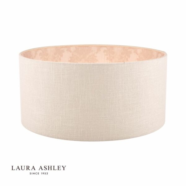laura ashley hazelton drum shade silver/pink 45cm/18 inch - Stillorgan Decor
