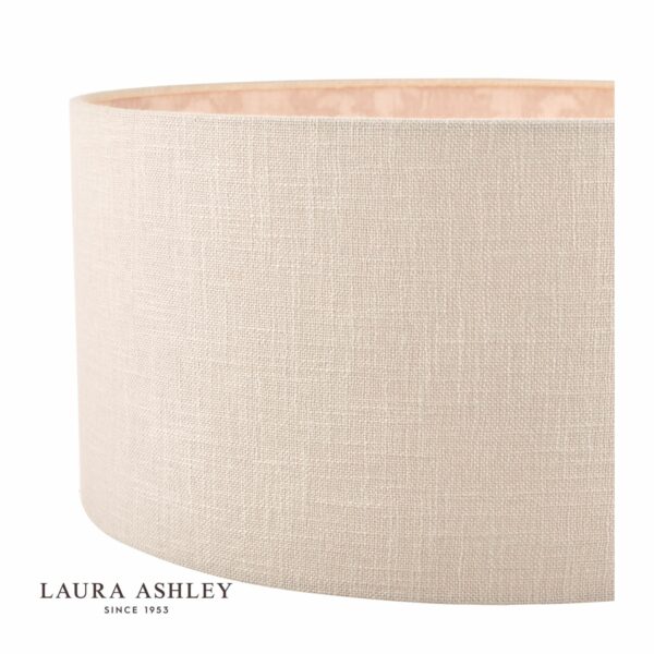 laura ashley hazelton drum shade silver/pink 45cm/18 inch - Stillorgan Decor
