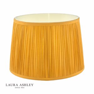 laura ashley hemsley silk shade yellow ochre 30.5cm/12 inch - Stillorgan Decor