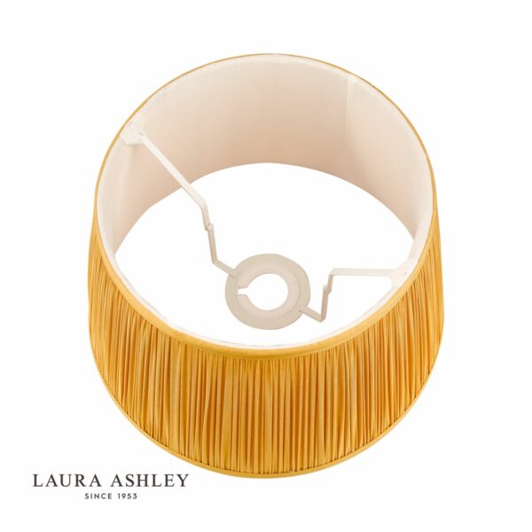 laura ashley hemsley silk shade yellow ochre 40.5cm/16 inch - Stillorgan Decor