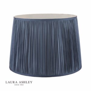 laura ashley hemsley silk shade midnight blue 40.5cm/16 inch - Stillorgan Decor