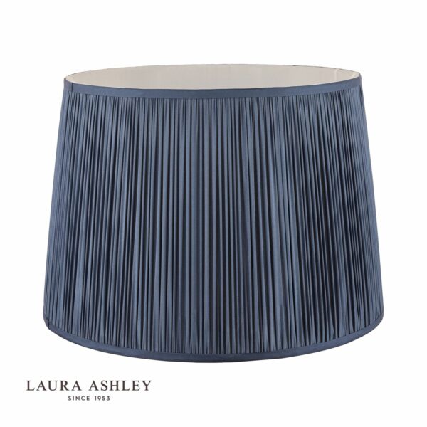 laura ashley hemsley silk shade midnight blue 40.5cm/16 inch - Stillorgan Decor