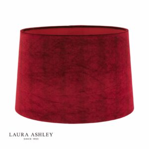 laura ashley velvet shade cranberry 35.5cm/14 inch - Stillorgan Decor