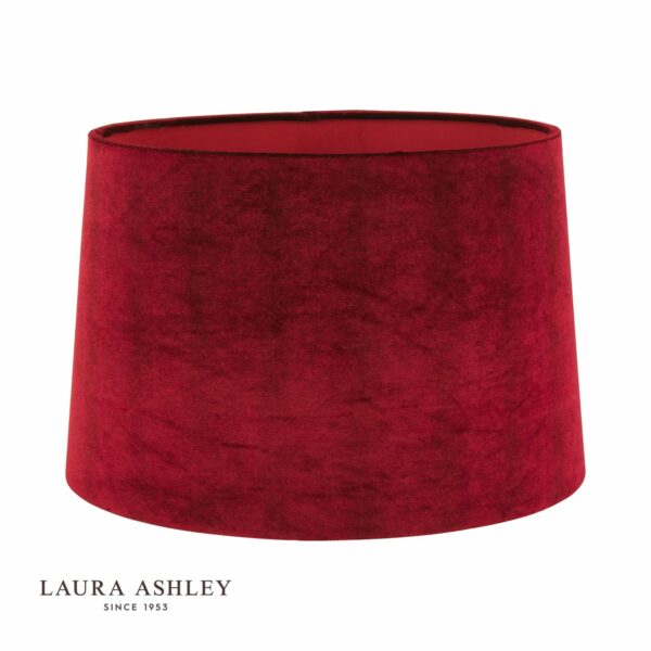 laura ashley velvet shade cranberry 35.5cm/14 inch - Stillorgan Decor