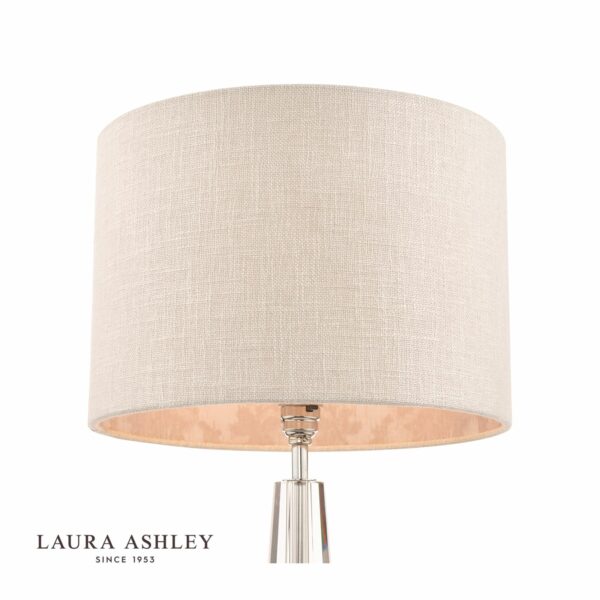 laura ashley hazelton drum shade silver/pink 30.5cm/12 inch - Stillorgan Decor