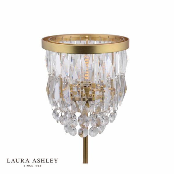 laura ashley rhosill table lamp crystal and antique brass - Stillorgan Decor