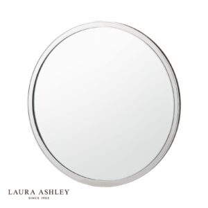 laura ashley harrington mirror polished nickel 60 x 60cm - Stillorgan Decor