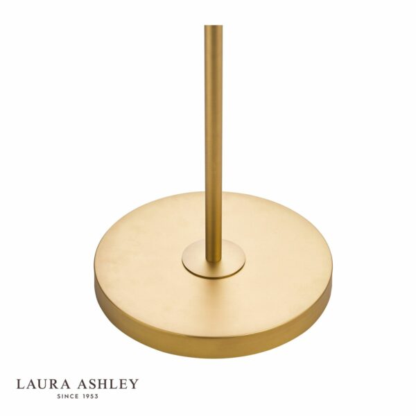 laura ashley rhosill 3 light floor lamp crystal and matt antique brass - Stillorgan Decor