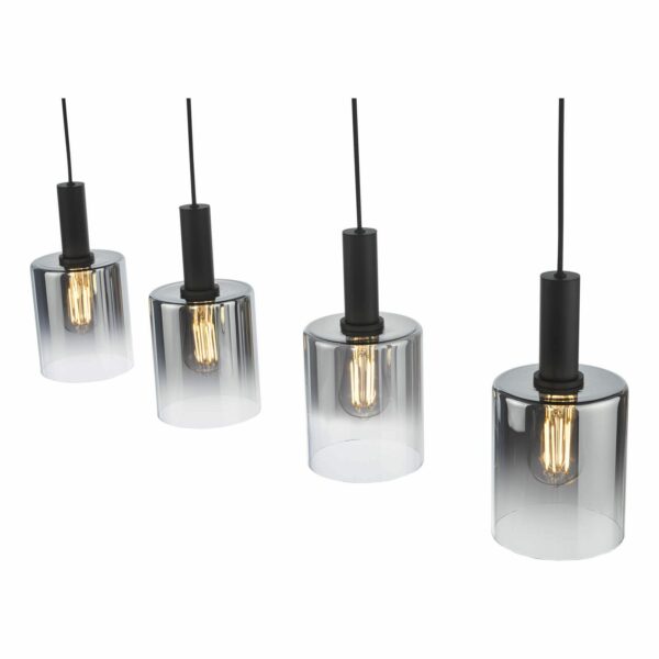 striking 4 light ombre smoked glass shade bar pendant - Stillorgan Decor