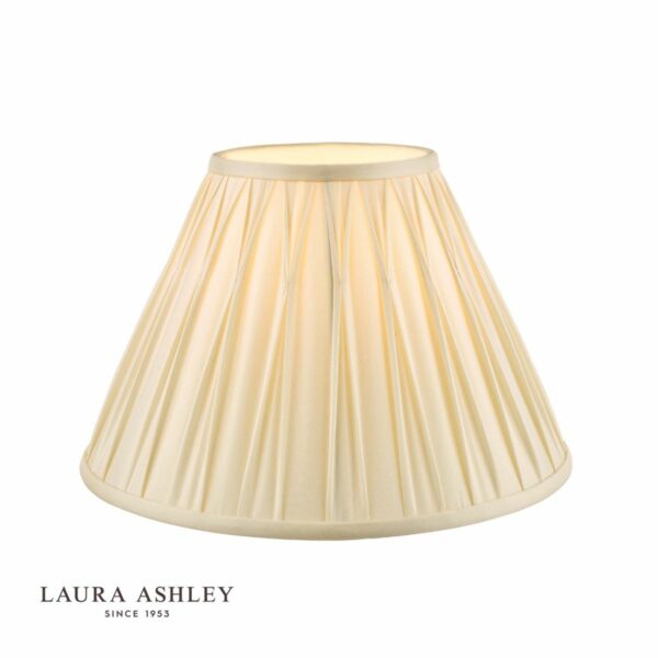 laura ashley fenn silk empire drum shade ivory 35cm/14 inch - Stillorgan Decor