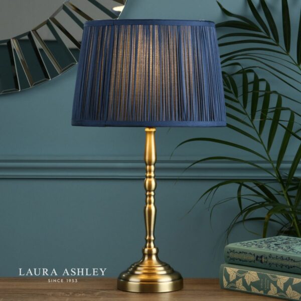 laura ashley corey antique brass table lamp inc hemsley 25cm shade - Stillorgan Decor