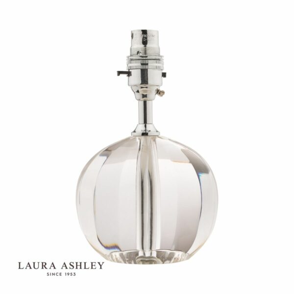laura ashley lydia petite table lamp cut crystal glass base only - Stillorgan Decor