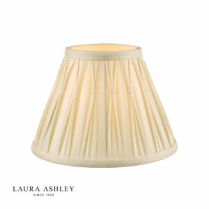 laura ashley fenn silk empire drum shade ivory 20cm/8 inch - Stillorgan Decor