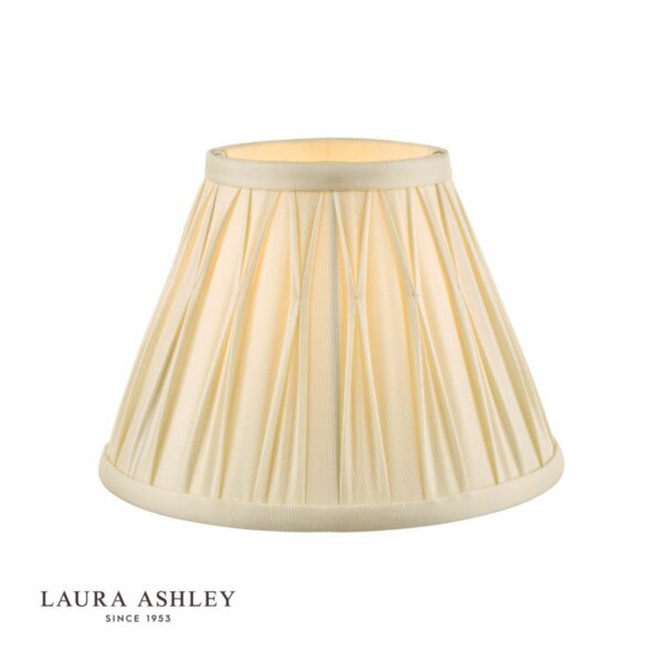 laura ashley fenn silk empire drum shade ivory 20cm/8 inch - Stillorgan Decor