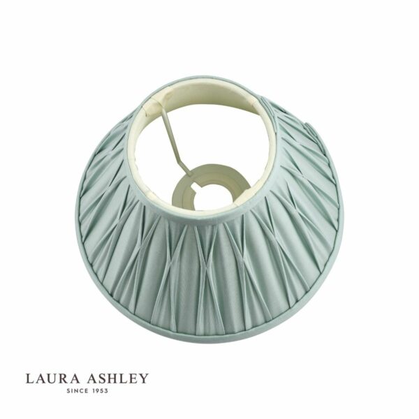laura ashley fenn silk empire drum shade duck egg 20cm/8 inch - Stillorgan Decor