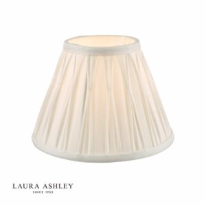 laura ashley fenn silk empire drum shade white 20cm/8 inch - Stillorgan Decor