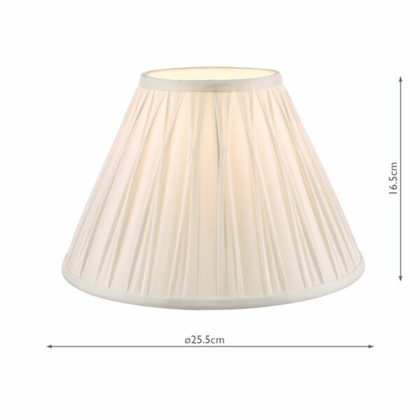 laura ashley fenn silk empire drum shade white 25cm/10 inch - Stillorgan Decor