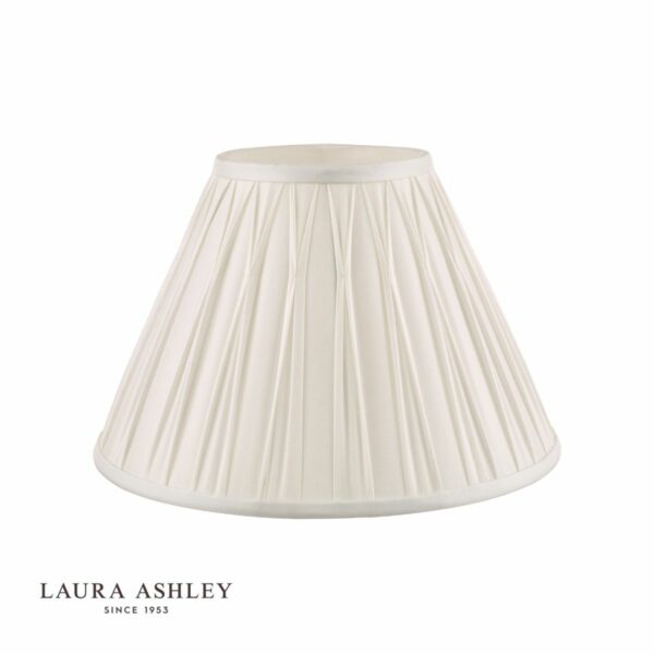 laura ashley fenn silk empire drum shade white 30cm/12 inch - Stillorgan Decor
