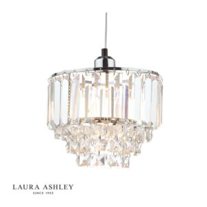 laura ashley Vienna Easy Fit hanger met kristal en gepolijst chroom - Stillorgan Decor