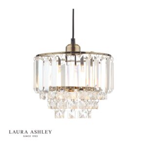 laura ashley Weense Easy Fit hanger van kristal en antiek messing - Stillorgan Decor