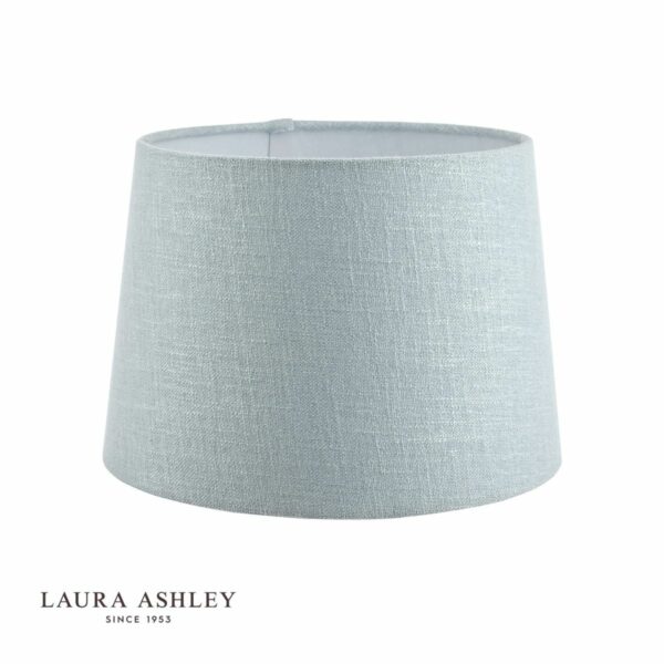 laura ashley bacall linen empire drum shade duck egg blue 25cm/10 inch - Stillorgan Decor