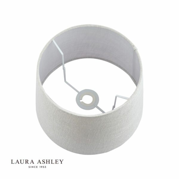 laura ashley bacall linen empire drum shade silver 25cm/10 inch - Stillorgan Decor