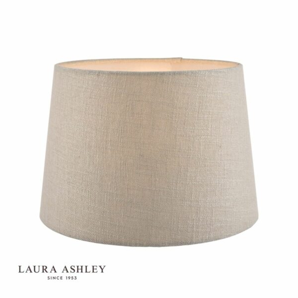 laura ashley bacall linen empire drum shade silver 40cm/16 inch - Stillorgan Decor
