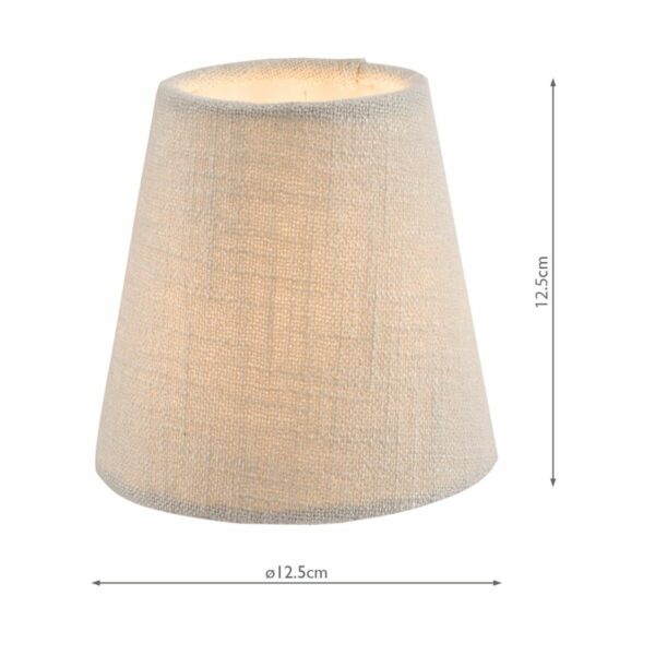 laura ashley bacall linen empire drum shade silver 12.5cm/5 inch - Stillorgan Decor