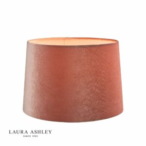 laura ashley velvet empire drum shade blush pink 25cm/10 inch - Stillorgan Decor