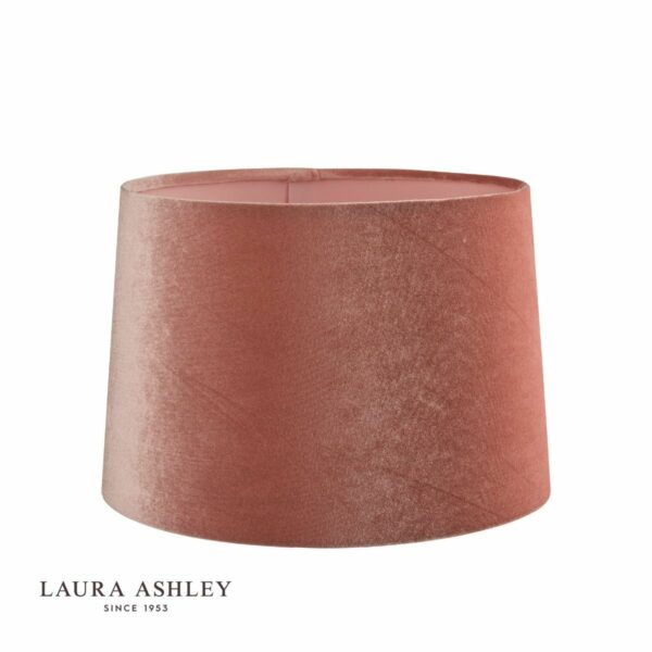 laura ashley velvet empire drum shade blush pink 35cm/14 inch - Stillorgan Decor