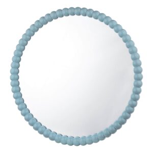 bobbin round mirror 70cm blue - Stillorgan Decor