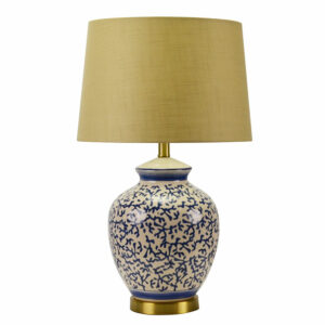 blue and cream classic table lamp - Stillorgan Decor