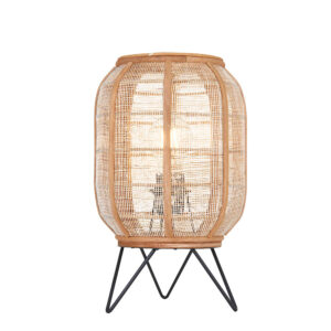 natural linen table lamp - Stillorgan Decor