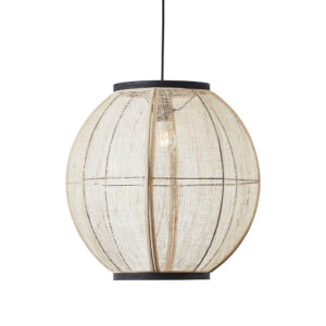 natural linen large pendant - Stillorgan Decor