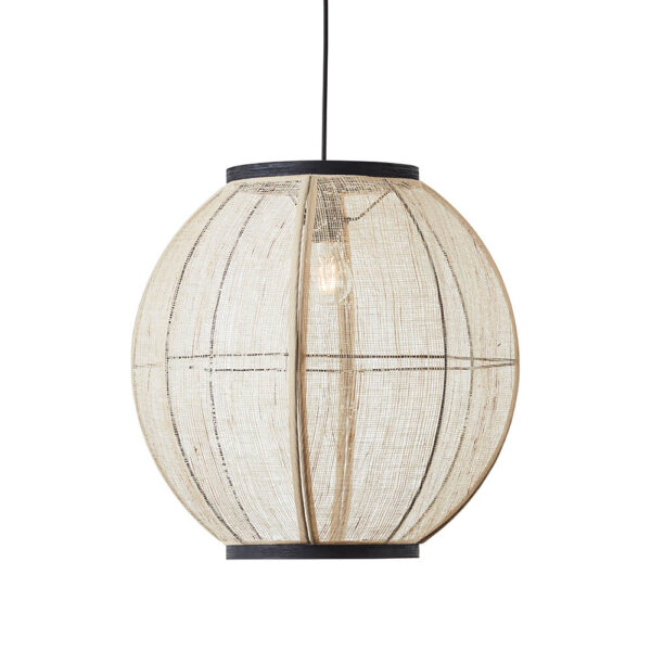 natural linen large pendant - Stillorgan Decor