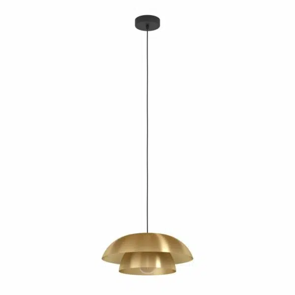 stylish brass and gold dual dome pendant - Stillorgan Decor