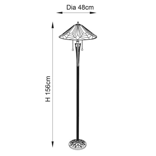 tiffany astoria floor lamp - Stillorgan Decor