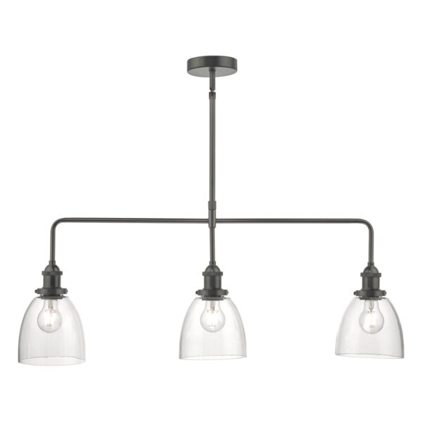 charming 3 light bar pendant antique chrome - Stillorgan Decor
