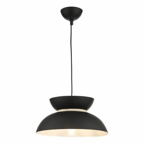 contemporary inverted domes black pendant light - Stillorgan Decor