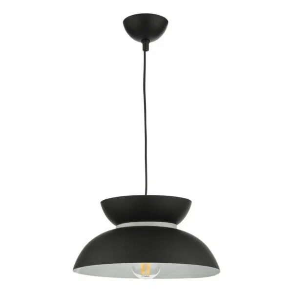 contemporary inverted domes black pendant light - Stillorgan Decor