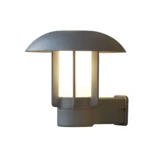 modern upward outdoor wall light opal glass grey - Stillorgan Decor