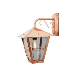 classical elegant downward lantern copper outdoor wall light - Stillorgan Decor