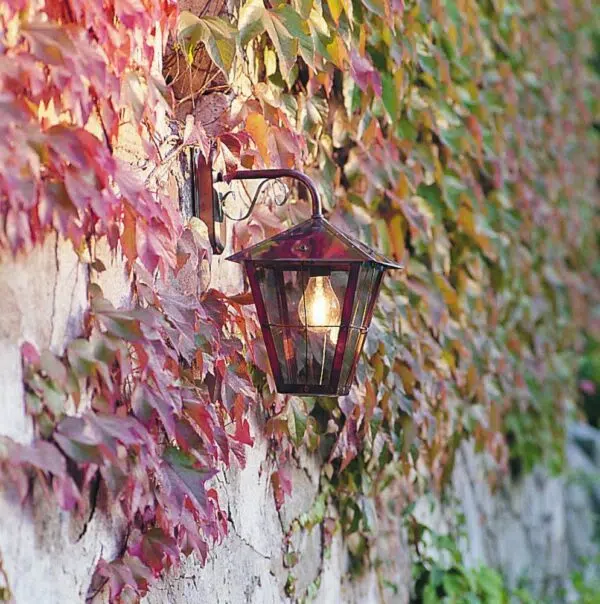 classical elegant downward lantern copper outdoor wall light - Stillorgan Decor