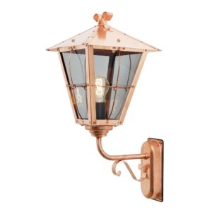 classical elegant upward lantern copper outdoor wall light - Stillorgan Decor