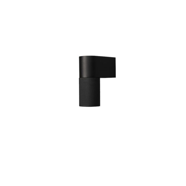 modern downward textured cylinder wall light black - Stillorgan Decor