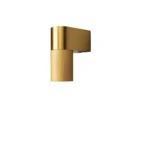 modern downward textured cylinder wall light gold - Stillorgan Decor